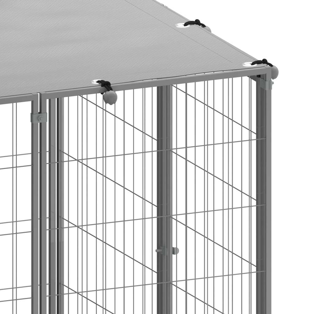NNEVL Dog Kennel Silver 10.89 m² Steel