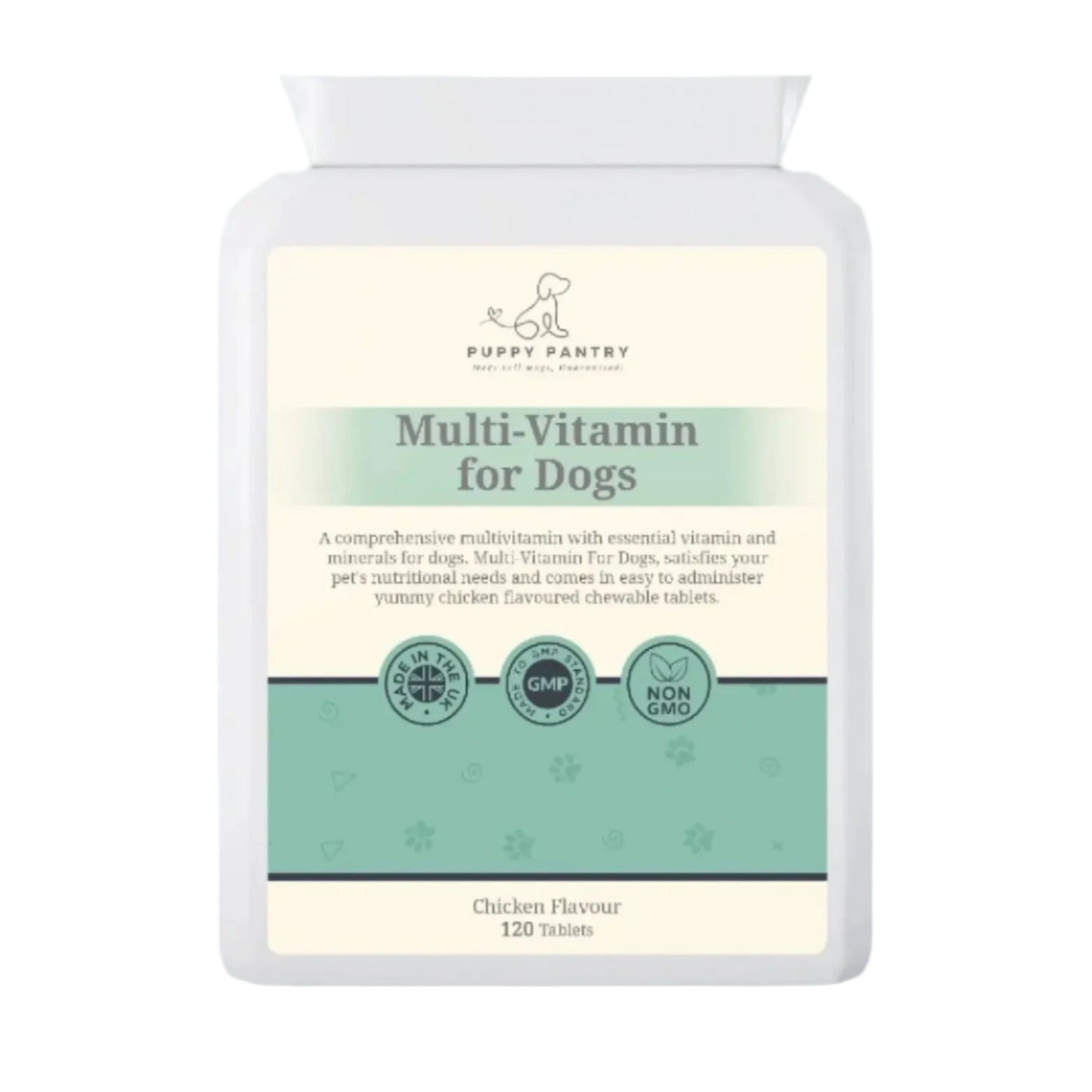 Multivitamin Chews – Chicken (120 Pack)
Supports immunity, skin & coat health, digestion & energy