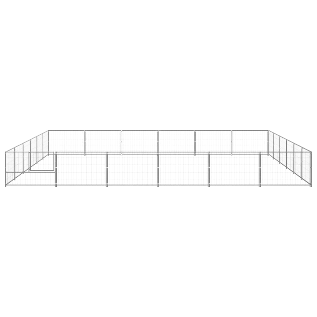 NNEVL Dog Kennel Silver 36 m² Steel