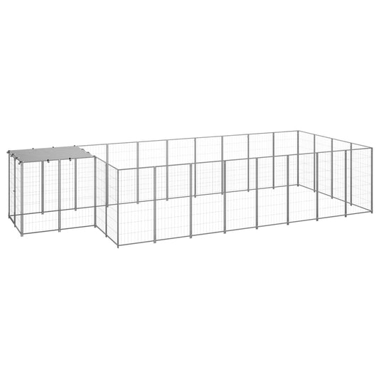 NNEVL Dog Kennel Silver 10.89 m² Steel