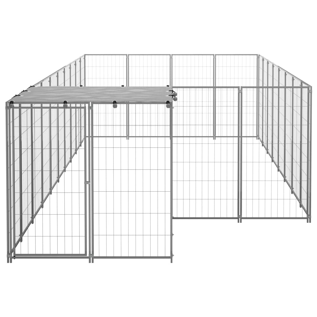 NNEVL Dog Kennel Silver 10.89 m² Steel
