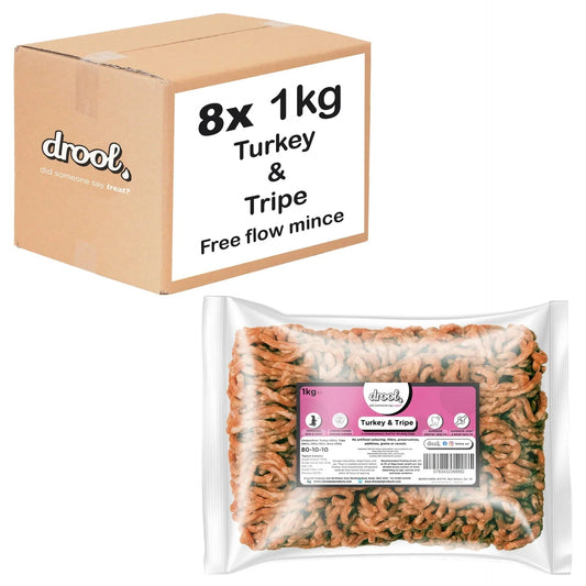 Drool Mince Freeflow Turkey & Tripe 1kg