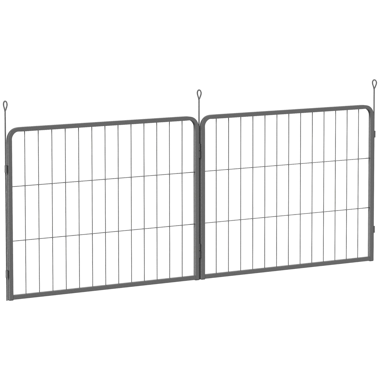 PawHut Dog Playpen, 6 Panels Puppy Pen Dog Playpen, 80cm High