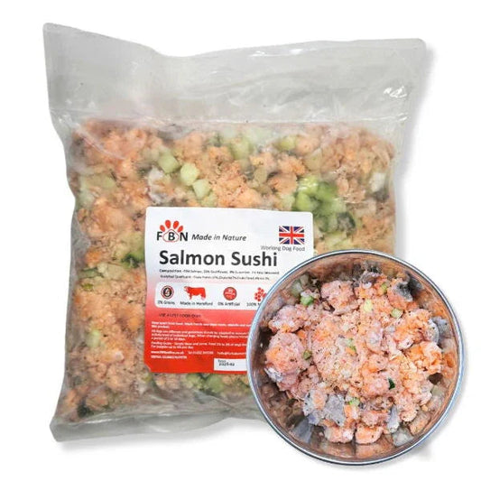 Fur Baby Nutrition Salmon Sushi Frozen Dog Food 1kg