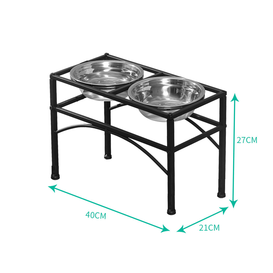 NNEIDS PaWz Dual Elevated Raised Pet Dog Feeder Medium