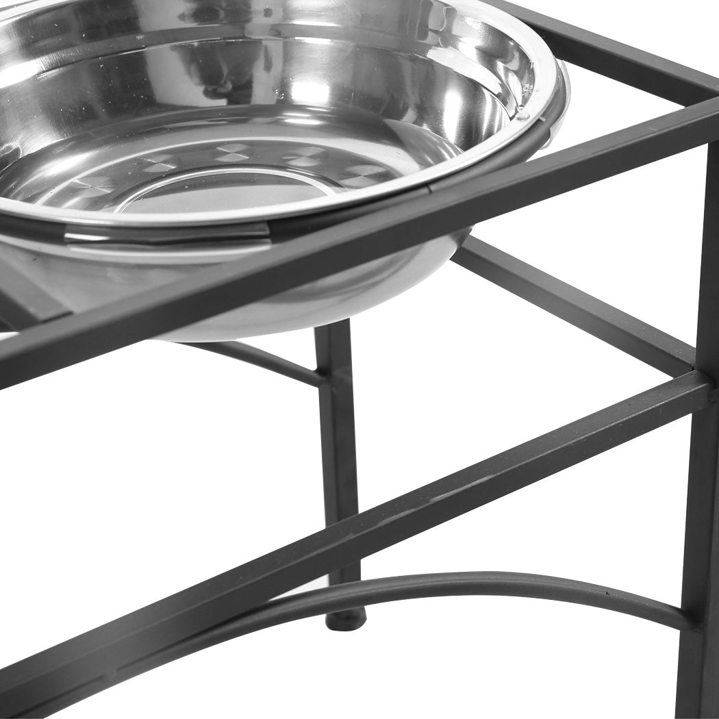 NNEIDS PaWz Dual Elevated Raised Pet Dog Feeder Small